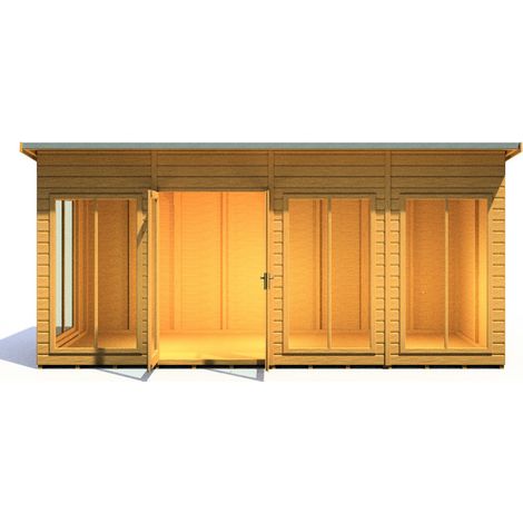 Lela 16x6 Summerhouse - L185.8 x W476 x H228.4 cm (1/5)