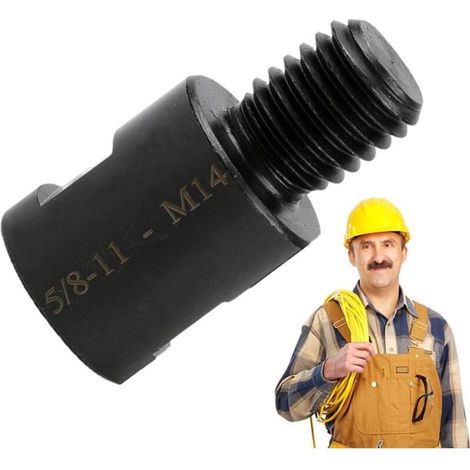 Extension de meuleuse d'angle, accessoire de meuleuse pour perceuse Accessoires d'arbre de coupe de pilote 5/8-11 à M14,Roue de meuleuse de perceuse électrique (1/5)