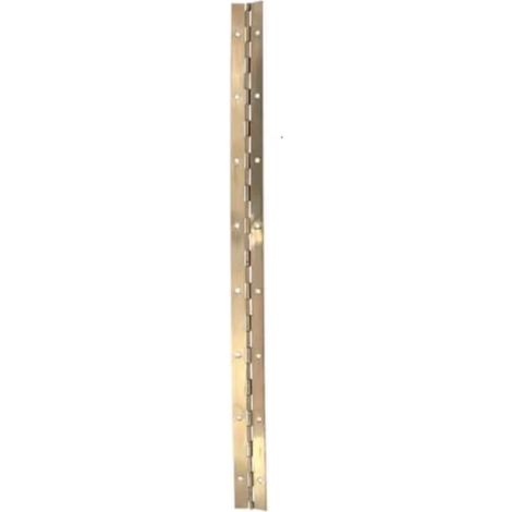 Charnière à piano laitonnée 480x40 mm - VYNEX - 310178101407 (1/2)