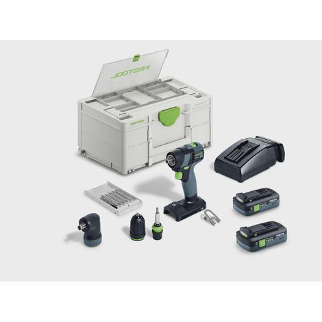 Perceuse-visseuse sans fil TXS 18 TBX 4,0 I-Set - FESTOOL - avec 2 batteries 4Ah - chargeur - SYSYTAINER - 579350 (1/5)