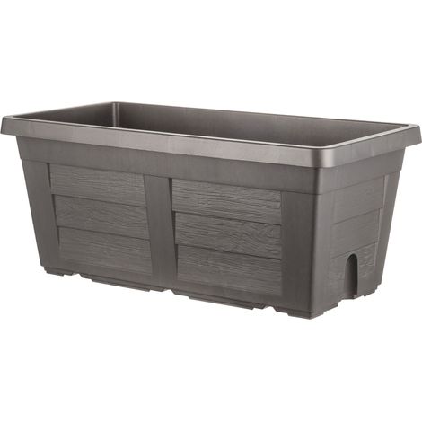 Bama FIORIERA RETTANGOLARE LEGNO Col. Antracite cm. 80x40x34 h