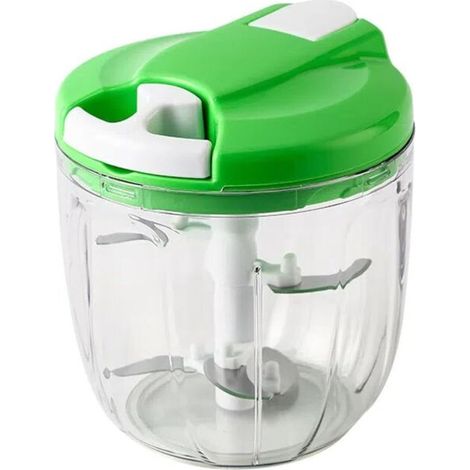Tritatutto manuale multifunzionale, tritatutto per verdure, tritatutto portatile per verdure, tritatutto per aglio e cipolle, perfetto per la cucina (900 ml) (1/4)