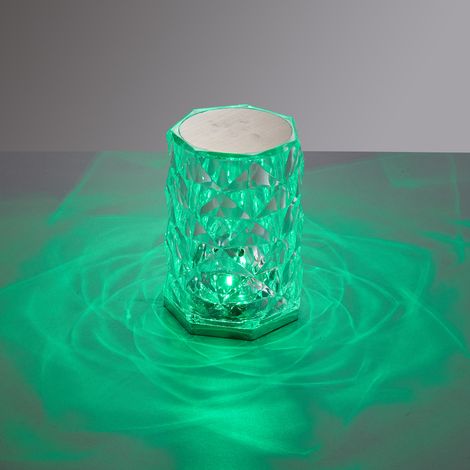 Acrylic RGB Dimmable Table Lamp Bedside Lighting Decor with Remote Control (1/5)