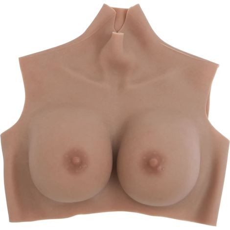 Plastron en silicone marron pâle coupe E (1/5)