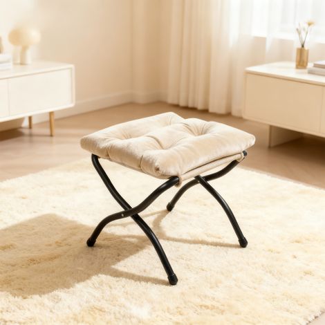 Fauteuil avec repose-pieds, fauteuil de relaxation avec accoudoirs, poche latérale et repose-jambes, fauteuil de salon, fauteuil TV, fauteuil à oreilles pour salon, chambre ou bureau (Beige)