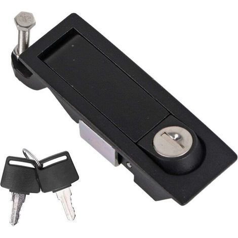 Zinc Alloy Compression Lock, Adjustable Sealed Large Lever Hand Operated Compression Latches with 2 Keys, Compression Latch for RV Camper (1/4)