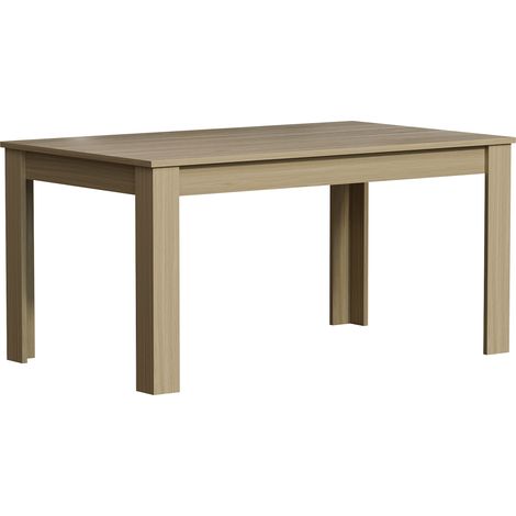 Medina 6 Seater Dining Table MDF Wood, 150 x 90 cm, Oak