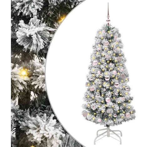 Albero di Natale Albero natalizio Albero festivo Artificiale con Rami Pieghevoli 150 cm (1/5)