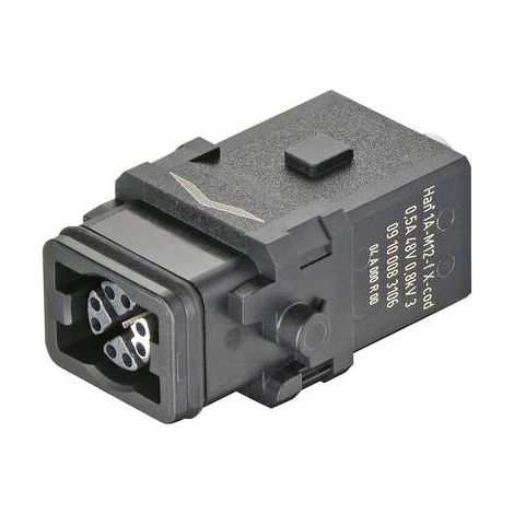 Connecteur Han 1A-M12-f X-coded 09100083106 HARTING 1 pc(s) X908062 (1/2)