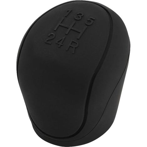 5 vitesses Couvercle de Pommeau de Levier de Vitesse de Voiture en Silicone, Universel Housse Pommeau de Vitesse, Anti Dérapant Capuchon Pommeau de Vitesse Adapté à La Plupart des Capots-Noir (1/5)