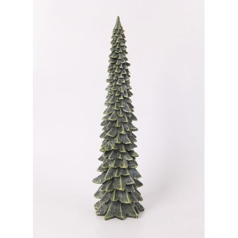 Deko-Tannenbaum Polyresin 48 x 15 cm grün Weihnachtscharaktere