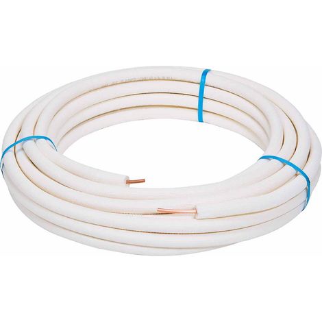 Tuyau de réfrigérant en cuivre de 5/8", pré-isolé, 25 m (1 rouleau)