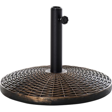 Outsunny Base Ombrellone in Plastica 25kg per Pali da 35-38-48mm