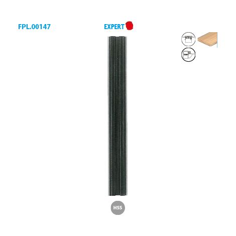 Leman – Fer réversible acier black oxide 310x12x2,7 – Accessoire pour dégauchisseuse et raboteuse – Fers au carbure pour bois dur