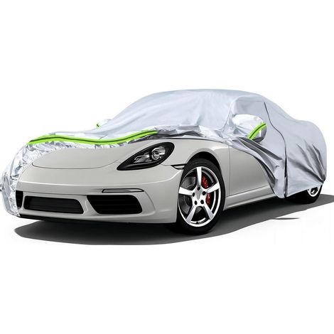 Autoabdeckung Wasserdicht für Porsche 718 Cayman Boxster 2012-2025, Allwetter-Vollgarage Silber (1/5)
