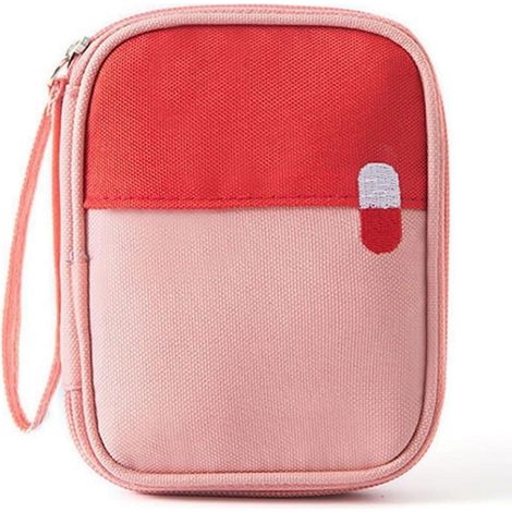 Erste-Hilfe-Tasche klein, wasserdicht, mit 3 Fächern, Mehrfarbig