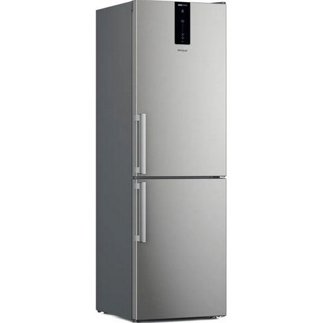 Kombinierter kühlschrank 60 cm 335 l belüfteter edelstahl - Whirlpool - W7X82OOXH