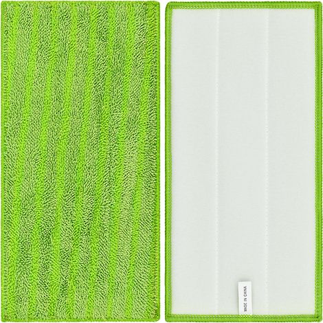 3PCS Lingettes Reutilisable pour Swiffer WetJet Wood, Serpillières en Microfibre Remplacement, Chiffon Rechange pour Swiffer Wet Jet Balai Spray, Tampons de Vadrouille en Microfibre Lavable - Vert