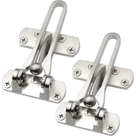 Cerradura de seguridad para puertas del hogar, cerradura para puertas de hotel, aleación de aluminio macizo engrosada (1/5)