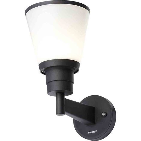 Stanley Begna Wall Light LED Outdoor Lantern IP54 Rated Garden Fitting - Black