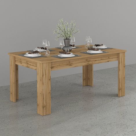 Table de salle à manger extensible 140/190 cm chêne wotan Jessica (1/5)
