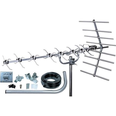 27884K4 Kit Antenne TNT numérique 48 Eléments Argent A197 (1/4)