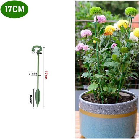 (10 pièces, 17 cm) Supports pour plantes, supports pour papillons, orchidées et fleurs en pot, tiges de fixation réutilisables pour la protection des légumes, outil de jardinage (1/4)