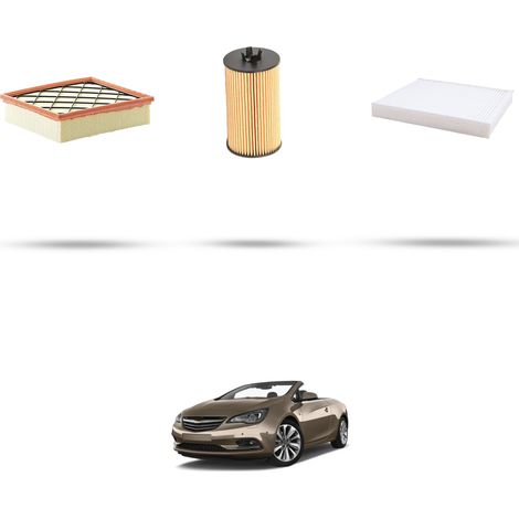 Kit tagliando 3 filtri compatibile con Opel Cascada 1.6 100kw Dal 2018 (1/5)