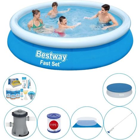 Bestway Bestway Fast Set Ronde - 366x76 cm - 7-pièces S21384 (1/5)