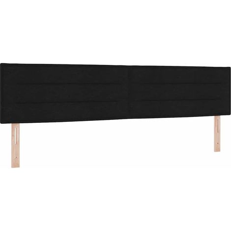 Maison Exclusive - Testiera Nero 200 cm Tessuto
