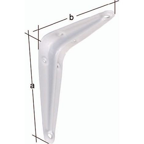 Equerre L.150mm H.200mm acier laqué blanc Capacité 62kg GAH (Par 20)