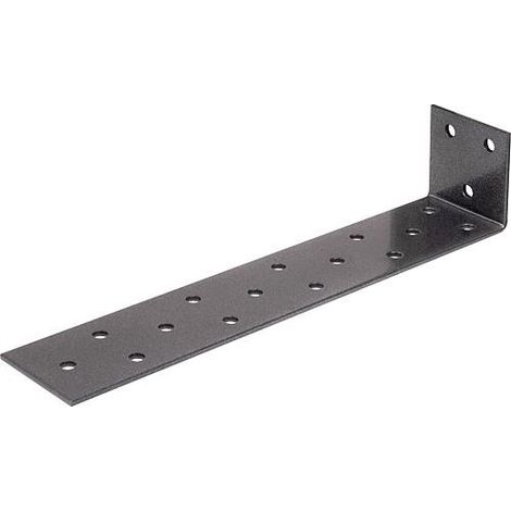 Ancrage pour béton en acier plat DURAVIS® 205 x 40 x 40 mm, matériau : Acier, galvanisé sendzimir, surface : noir-diamant (1/3)