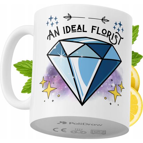 Lustige Kaffee- oder Teetasse mit witzigem Textdesign für Floristen – ideal für Geburtstage, Namenstage, Feiertage und besondere Anlässe. Hochwertige Tasse für Zuhause, Büro und Arbeit. Farbe: Weiß, 3