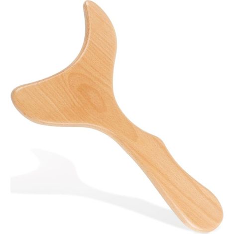 Rouleau De Massage En Bois - Drainage Lymphatique Et Remodelage Corporel - Pour Abdomen Taille Hanches Cuisses Fessiers - 30,5 X 15,2 Cm (1/5)