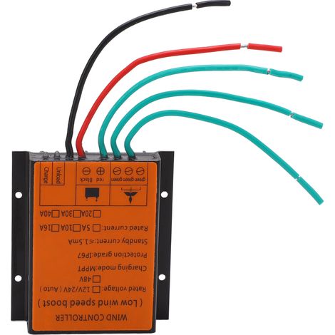 Contrôleur de Régulation MPPT 48V 400W pour Éolienne - Affichage LCD pour Générateur Éolien Domestique (1/5)