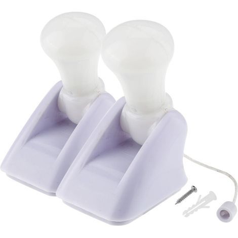 Un ensemble de lampes LED pour penderie à fermeture éclair, alimentées par deux piles. (1/2)