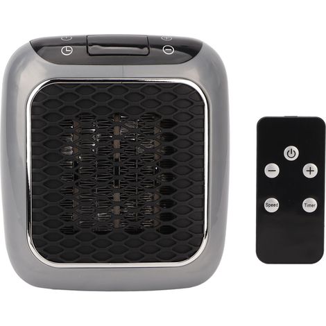 Radiateur électrique silencieux avec réglage de température, résistant aux flammes, pour chambre et bureau, 110‑240V, prise UK. (1/5)