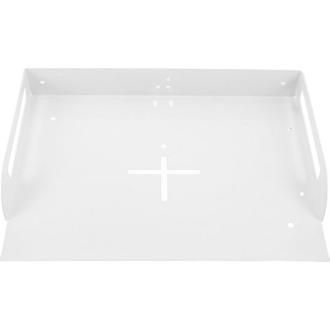 Support Mural pour Projecteur Blanc Plateau Métallique pour Installation Murale Étagère Multifonction Compatible Routeur et pour Home Cinéma et Bureau (1/5)