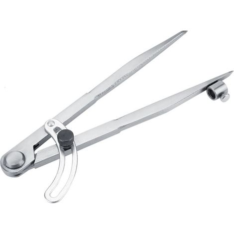 Drehbarer Lederflügelzirkel, 200 mm, zum Abstecken und Markieren von Kanten