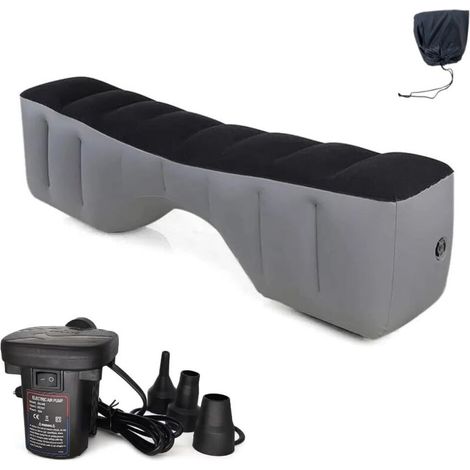 Matelas gonflable voiture SUV 130x27x38cm – Pompe à air incluse – Supporte jusqu'à 300kg – Confort pour voyages en plein air (1/5)