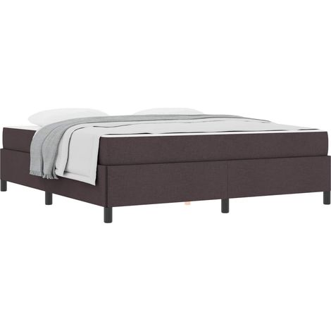 Maison Exclusive - Letto a molle Marrone Scuro 180 x 200 cm Tessuto
