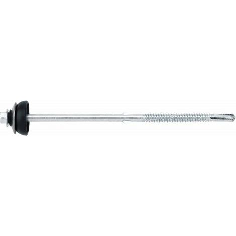 (6,3X130) TORNILLO AUTOTALADRANTE PARA FIBROCEMENTO, MONTADO CON ARANDELA PARAGUAS(100U) - INDEX
