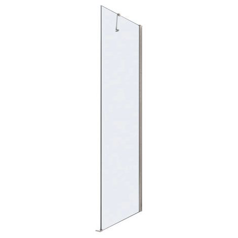 ONDEE ZEN - Paroi latérale FRISCO - Finition Chromé - Retour Fixe - Transparent - 80x192,1cm (1/4)