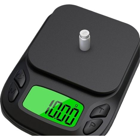Mini balance électronique de poche portable, balance en carats, balance pour bijoux en or, précision de 0,01 gramme à 1 kilogramme. (1/3)