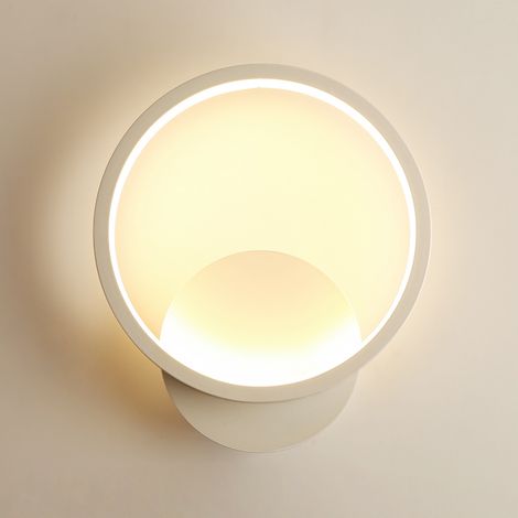 COMELY Modern Indoor Wall Light Lamp, 12W Round, Warm White 3000K, Living Room Bedroom Staircase Hallway (1/5)
