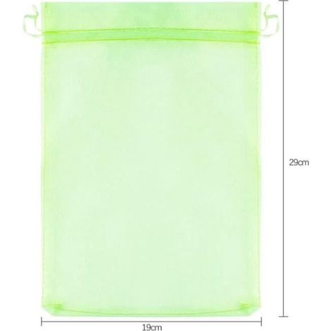 100 sacchetti protettivi in rete per uva, contro uccelli, insetti, vespe e calabroni, 30 x 20 cm (1/3)