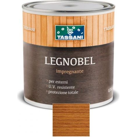 LEGNOBEL 2,50 LT TASSANI IMPREGNANTE A SOLVENTE VERNICE PER LEGNO Larice