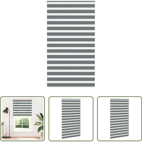 Doppelrollo -  Doppelrollo Dunkelgrau 130x230cm Stoffbreite 125,9 cm Polyester (1/5)