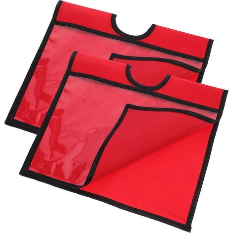 Manchons pour cônes de signalisation, compatibles avec les cônes de sécurité, lot de 2 en matériau rouge résistant. (1/5)