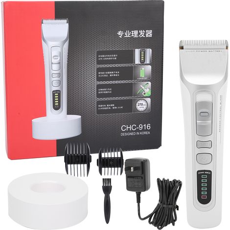 Tondeuse à cheveux électrique homme, tondeuse avec peignes de coupe, écran LCD, prise US 100-240V (1/5)